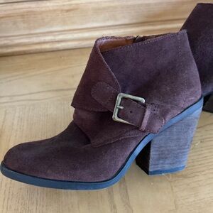 Lucky Brand Dark Brown Ankle Booties
